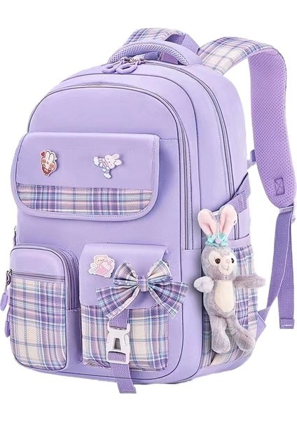 Kızlar Sırt Çantası, Çocuklar Için Büyük Kapasiteli Omurga Sırt Çantası, 41*28*18CM (Yurt Dışından)