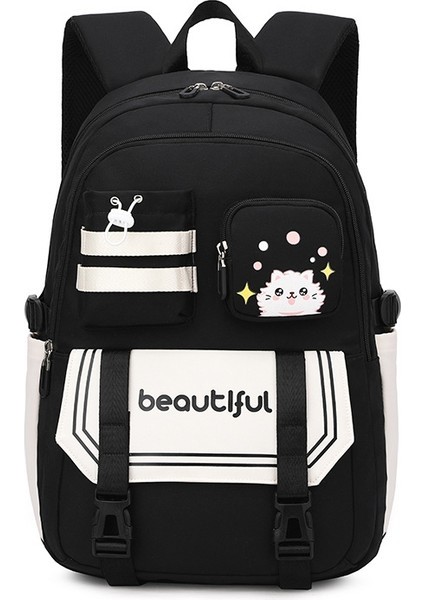 Ortaokul, Lise ve Üniversite Öğrencileri Için Kitap Çantası, Büyük Kapasiteli Sırt Çantası (Yurt Dışından)