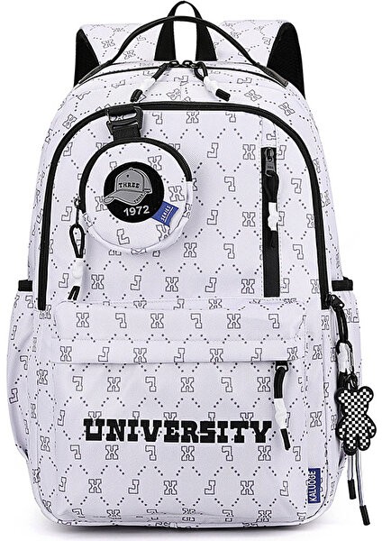 Erkek Yeni Tasarım Basit Ortaokul Okul Çantası/lise Öğrencisi Büyük Kapasiteli Sırt Çantası/ü (Yurt Dışından)