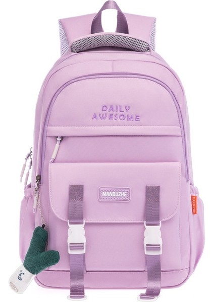 Love Home 2022 Trendi Bilgisayar Kontrast Renkli Büyük Kapasiteli Sırt Öğrenci Okul Kadın Sırt Çantası (Yurt Dışından)