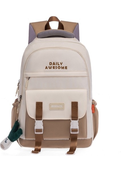 Love Home 2022 Trendi Bilgisayar Kontrast Renkli Büyük Kapasiteli Sırt Öğrenci Okul Kadın Sırt Çantası (Yurt Dışından) indirimleri