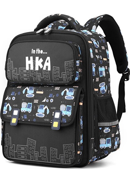 Boy Hafif Omurga Çocuk Sırt Çantası/çok Cepli Büyük Kapasiteli Okul Çantası/su Geçirmez Aşınm (Yurt Dışından)