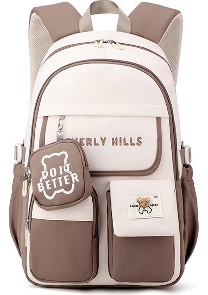 Kız Lise ve Üniversite Öğrencisi Sırt Çantası/ortaokul Öğrencisi Büyük Kapasiteli Kitap Çanta (Yurt Dışından)