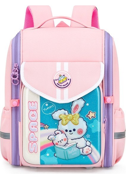 Kız Sevimli Çizgi Film Büyük Kapasiteli Çocuk Omuz Sırt Çantası/ilköğretim Okulu Omurga Omuz (Yurt Dışından)