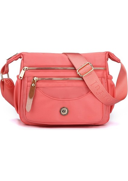 Love Home Çok Katmanlı Omuz Çantası Büyük Kapasiteli Su Geçirmez Naylon Crossbody Çanta Kadın Gündelik Cep Telefonu Sırt Çantası (Yurt Dışından)