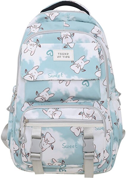 Moda Gündelik Okul Çantası Kore Versiyonu/büyük Kapasiteli Ortaokul Lise Öğrencisi Omuz Çanta (Yurt Dışından)