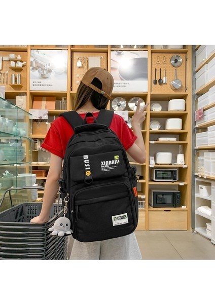 Büyük Kapasiteli Ortaokul Okul Çantasının Kore Versiyonu/lise Kolej Trendi Moda Sırt Çantası/ (Yurt Dışından)