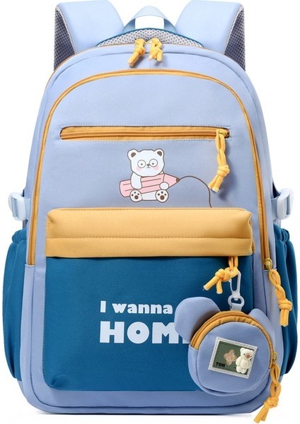 Kadın Moda Rahat Omuz Askılı Çanta/hafif ve Büyük Kapasiteli Ortaokul Öğrenci Çantası/omurga (Yurt Dışından)