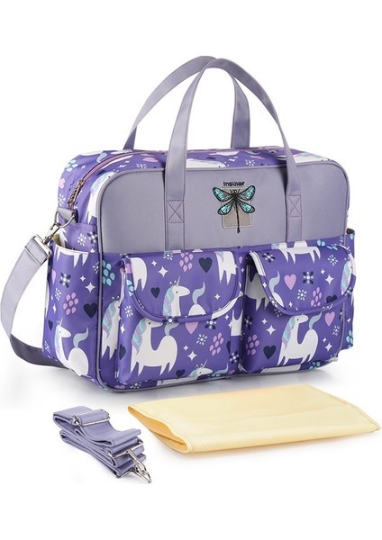 Love Home Sırt Çantası Çok Fonksiyonlu Sırt Çantası - Mor (Yurt Dışından)