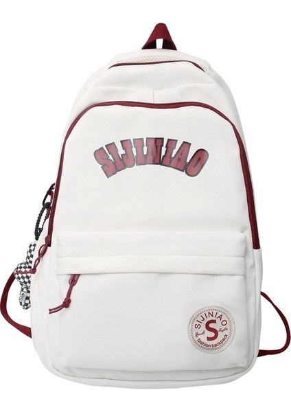 Love Home Y Sırt Mektup Baskı Ortaokul Öğrencileri Için Büyük Kapasiteli Sırt Naylon Kumaş (Yurt Dışından)