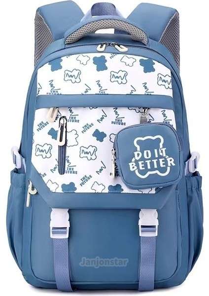 2024 Bahar Yeni Öğrenci Sırt Çantası Okul Çantası Basit Kore Tarzı Sırt Çantası Kadın Sey (Yurt Dışından)