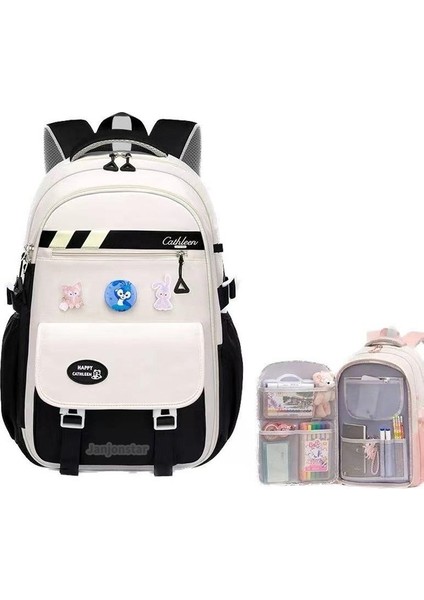 Yeni Ilköğretim Okulu Okul Çantası Hafif Kitap Çantası Büyük Kapasiteli Omuz Çantası 4-6 Sınıf Okul Çantası Büyük Boy (Yurt Dışından)
