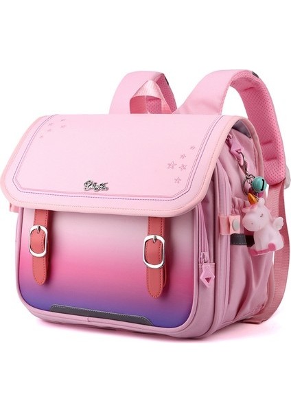 Love Home Moda Degrade Renk Çocuk Yatay Versiyonu Okul Çantası Ilkokul Öğrencileri 2-5 Sın (Yurt Dışından)