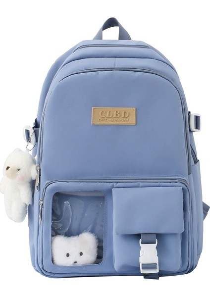 Love Home Lise Okul Trend Düz Büyük Kapasiteli Sırt Çok Bölmeli Tüm Maç Sırt Çantası (Yurt Dışından)