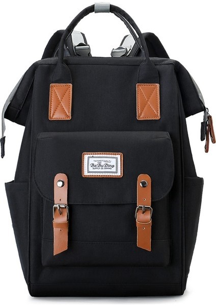 Love Home Büyük Kapasiteli Bebek Bakım Çantası - Siyah (Yurt Dışından)