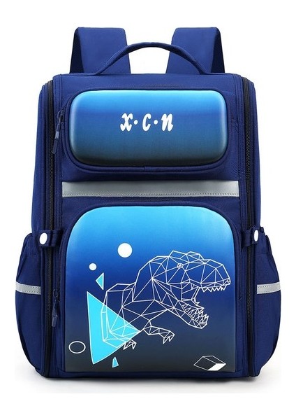 Dinazor Baskılı Büyük Sırt Çantası - Koyu Mavi (Yurt Dışından)