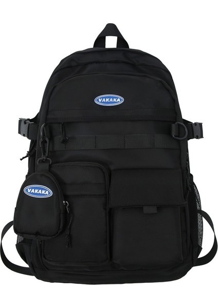 Love Home Yeni Gündelik Sırt Çantası, Şık Japon Büyük Kapasiteli Çanta, Kadın Çift Lise Or (Yurt Dışından)