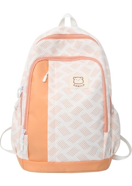 Love Home Okul Kadın Küçük Taze Kontrast Kolej Tarzı Sırt Büyük Kapasiteli Orta ve Lise Öğ (Yurt Dışından)