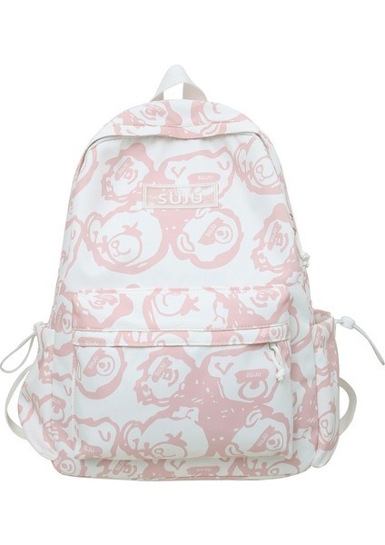 Love Home Okul Kadın Ayı Baskı Ortaokul Öğrencisi Sırt Japon Karikatür Sevimli Kolej Rüzga (Yurt Dışından)