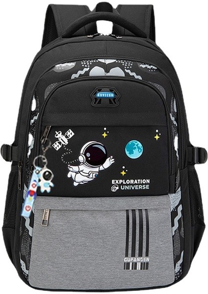 Good Tool Nasa Astronot Figürlü Su Geçirmez Erkek Okul Sırt Çantası - Gri (Yurt Dışından)