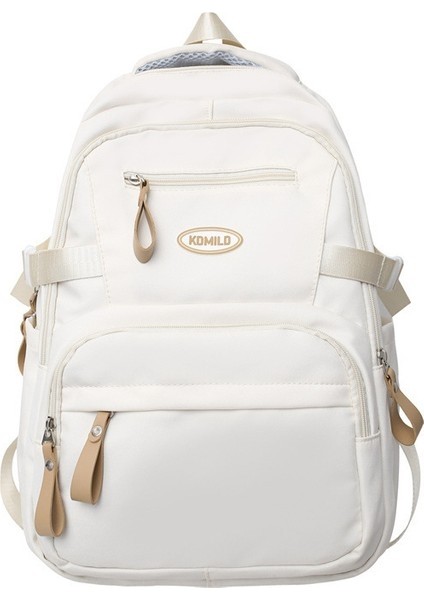 Love Home Okul Çantası 2023 Yeni Stil Düz Renk Tuval Rahat Sırt Çantası Kadın Üniversite Ö (Yurt Dışından)