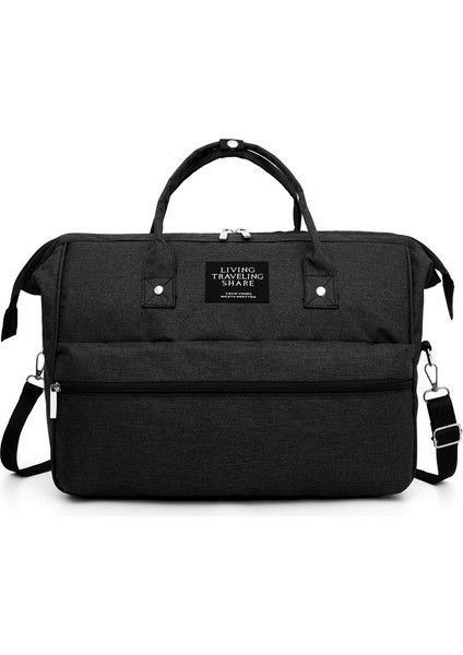 Love Home Çok Fonksiyonlu Su Geçirmez Bebek Bakım Çantası - Siyah (Yurt Dışından)