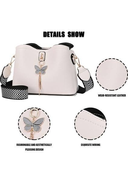 Beyaz Omuz Çantası: Şık Pu Deri Çanta (Yurt Dışından) modelleri