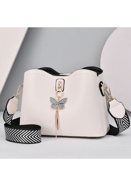 Beyaz Omuz Çantası: Şık Pu Deri Çanta (Yurt Dışından) fırsatları