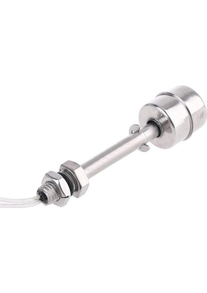 Metal Sıvı Su Seviye Sensörü 100mm Paslanmaz Çelik Şamandıra Mekanik Anahtar Kazan Kap Depo Tank Havuz Akvaryum Pompa Hidroponik 10W NC