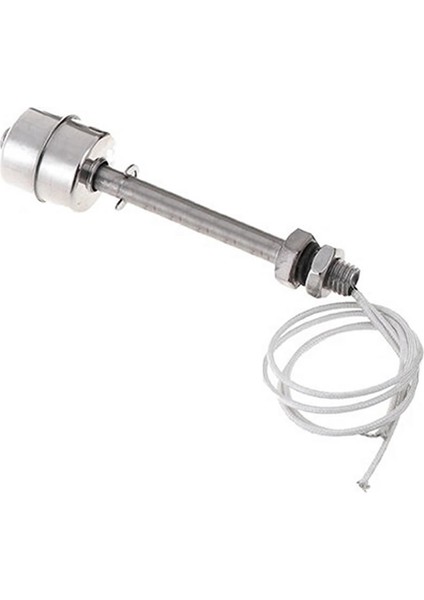 Metal Sıvı Su Seviye Sensörü 100mm Paslanmaz Çelik Şamandıra Mekanik Anahtar Kazan Kap Depo Tank Havuz Akvaryum Pompa Hidroponik 10W NC