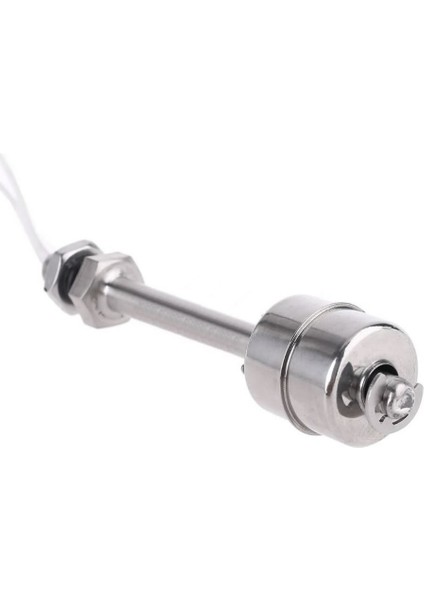 Metal Sıvı Su Seviye Sensörü 100mm Paslanmaz Çelik Şamandıra Mekanik Anahtar Kazan Kap Depo Tank Havuz Akvaryum Pompa Hidroponik 10W NC
