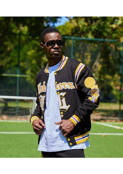 Erkek Lakers Kolej Ceket Siyah indirimleri