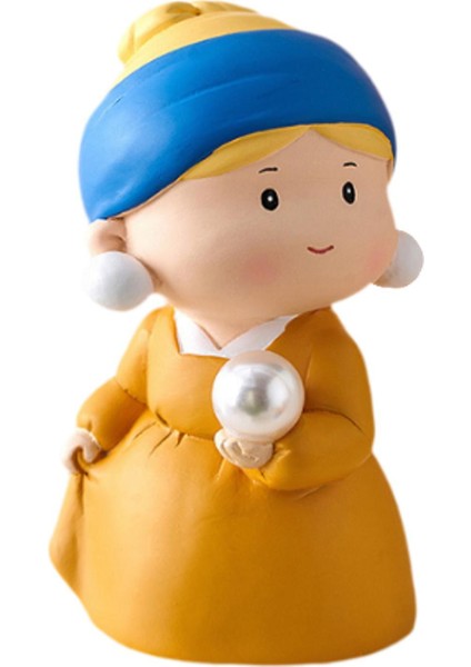 Karikatür Kız Heykelcik Reçine Heykeli 5.5x5.5x9.5cm Doğum Günü Hediyesi Çok Yönlü (Yurt Dışından) modelleri