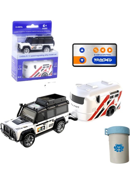 1:64 Mini Alaşım Off-Road Uzaktan Kumandalı Araba, Farlar ve Arka Lambalar ile Oyuncak Arabaaraba1. (Yurt Dışından)