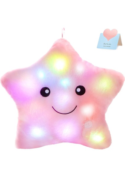 LWJG120。13 Inç Yaratıcı Twinkle Yıldız Glow LED Gece Lambası Peluş Yastık Doldurulmuş Hayvan Oyuncak Doğum Günü Noel Sevgililer Günü Yürümeye Başlayan Kızlar Için Hediye (Pembe) (Yurt Dışından) fiyatları