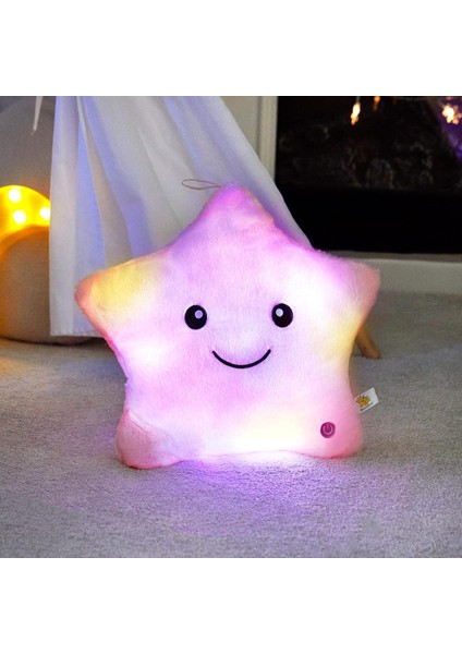 LWJG120。13 Inç Yaratıcı Twinkle Yıldız Glow LED Gece Lambası Peluş Yastık Doldurulmuş Hayvan Oyuncak Doğum Günü Noel Sevgililer Günü Yürümeye Başlayan Kızlar Için Hediye (Pembe) (Yurt Dışından) modelleri