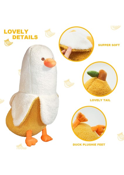 LWJG120。MUZ Ördek Peluş Oyuncak Sevimli Peluş Doldurulmuş Ördek Doldurulmuş Hayvan Kızlar ve Erkekler Için Beyaz 19.75 Inç (Yurt Dışından) fırsatları