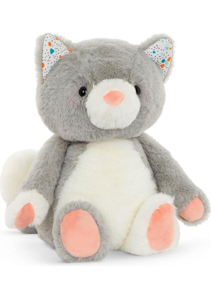 LWJG120。12" Peluş Kedi - Doldurulmuş Hayvanlar Gri ve Beyaz - 12" Yıkanabilir Bebek, Küçük Çocuk, Küçük Çocuk (Yurt Dışından)