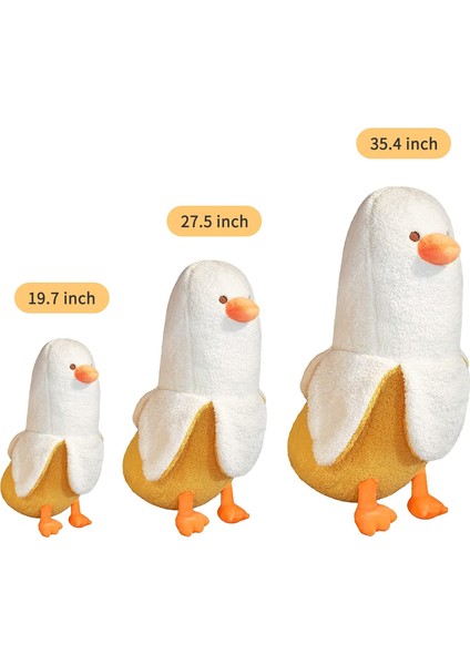 LWJG120。MUZ Ördek Peluş Oyuncak Sevimli Peluş Doldurulmuş Ördek Doldurulmuş Hayvan Kızlar ve Erkekler Için Beyaz 19.75 Inç (Yurt Dışından)