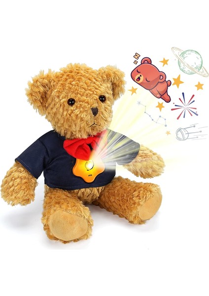 LWJG120。DINAMIK Yıldız Projektörlü Teddy Bear Doldurulmuş Hayvan Yumuşak ve Sevimli Peluş Oyuncak Erkekler ve Kızlar Için Uygun (13 Inç (Yurt Dışından) fiyatları