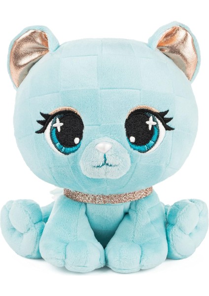 LWJG120。TASARIMCI Moda Pet Dottie Woofington Premium Köpek Peluş Hayvan Yumuşak Peluş, Glitter Siyah ve Beyaz 6 Inç (Yurt Dışından)