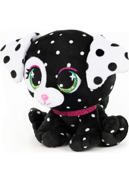 LWJG120。TASARIMCI Moda Pet Dottie Woofington Premium Köpek Peluş Hayvan Yumuşak Peluş, Glitter Siyah ve Beyaz 6 Inç (Yurt Dışından) modelleri