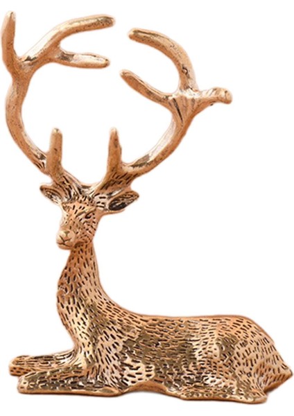 Minyatür Elk Heykelcik Koleksiyonu Bakır Elk Heykeli Ev Masaüstü Dekoru Için (Yurt Dışından) modelleri