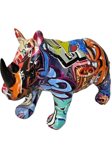 Gergedan Heykeli Figürü Kitaplık Üstü Festivaller (Yurt Dışından)