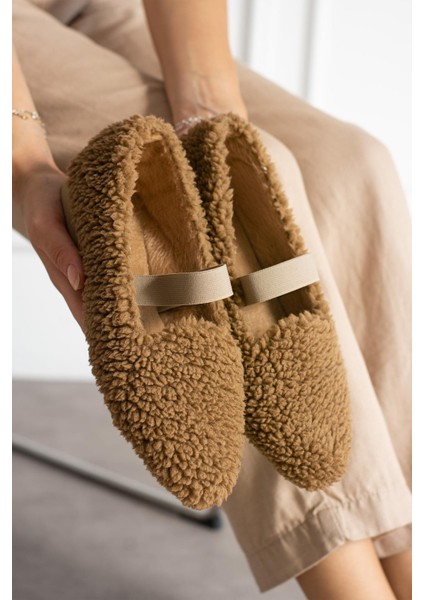 Mf-500 Lastikli Kadın Ev Babeti Ev Ayakkabısı Ev Botu Terlik