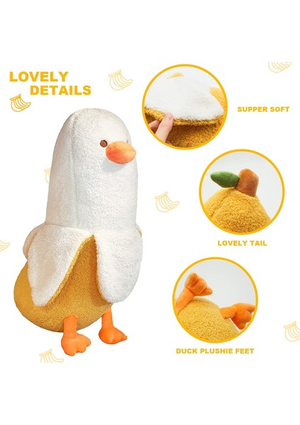 LWJG120。MUZ Ördek Peluş Oyuncak Sevimli Peluş Doldurulmuş Ördek Doldurulmuş Hayvan Kızlar ve Erkekler Için Beyaz 19.75 Inç (Yurt Dışından) fırsatları