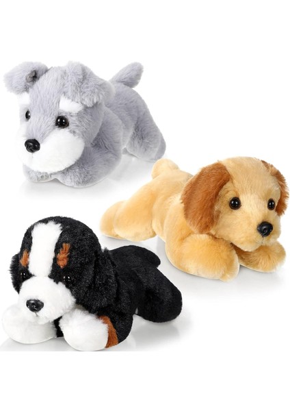 LWJG120。3 Set 7.87 Inç Köpek Doldurulmuş Hayvanlar Peluş Köpek Yastık Oyuncaklar Peluş Köpek Noel Kız Çocuklar Için Set Parti Iyilik Doğum Günü Ev Dekor (Pomeranian Chihuahua Colora) (Yurt Dışından)