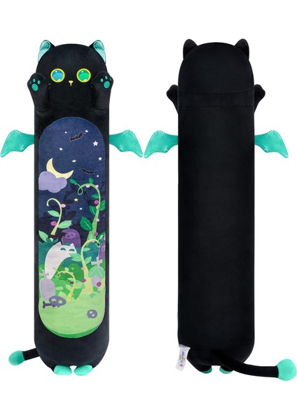 LWJG120。UZUN Kedi Peluş Çocuk Yastık 20 Inç Sevimli Gri Kedi Doldurulmuş Hayvan Yumuşak Peluş Oyuncak Yavru Kawaii Peluş Yastık Bebek Oyuncak Kız Arkadaşı Için Hediye (Yurt Dışından)