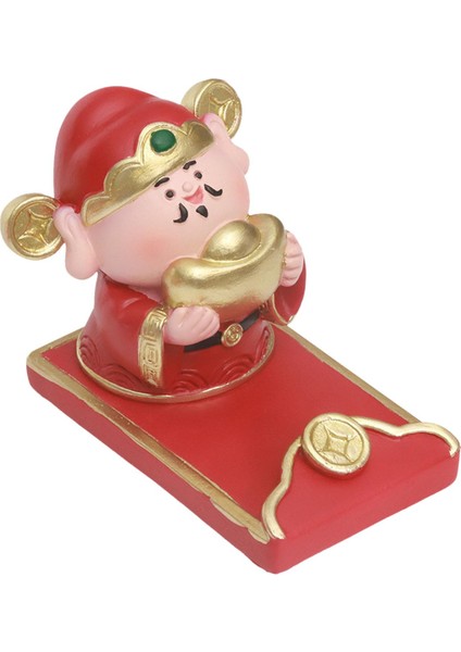 Fortune Isı Figürü Telefon Minyatür Figürü Oturma Odası I Kırmızı (Yurt Dışından)