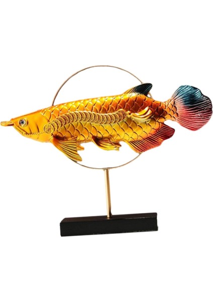 Reçine Heykelcik ve Arowana Heykeli Şömine I Orta Parçaları Altın (Yurt Dışından) fiyatları